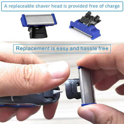 Shaver Head Comb for Solo Electric Shaver, Replacement Blades, 3 PCS with Brush