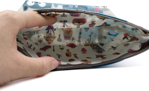 Hunger The Cat Is Watching You Makeup Cosmetic Bag Carry Case, 14 Patterns