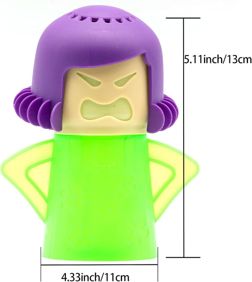 ZPCTECHGO Microwave Steam Cleaner Angry Mom, Steamer Cleaning with Vinegar and Water, Angry Mum Microwave Oven Cleaner