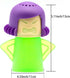 ZPCTECHGO Microwave Steam Cleaner Angry Mom, Steamer Cleaning with Vinegar and Water, Angry Mum Microwave Oven Cleaner