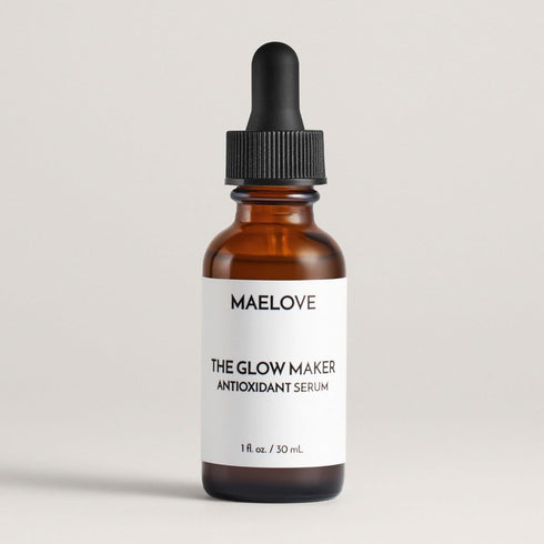 MAELOVE Vitamin C Serum, Glow Maker with Vitamins C, E, Ferulic & Hyaluronic Acid, 1.0 fl oz