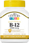 21st Century B-12 5000 mcg Cherry Flavored Sublingual Tablets, 110 Count