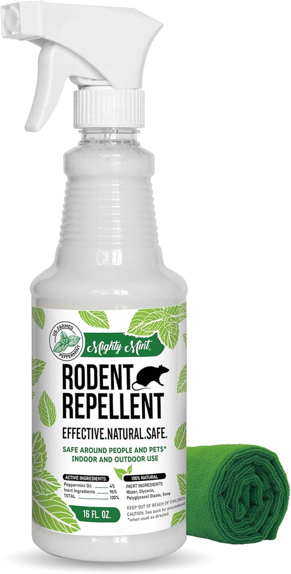 Mighty Mint 16oz Peppermint Oil Rodent Repellent Spray