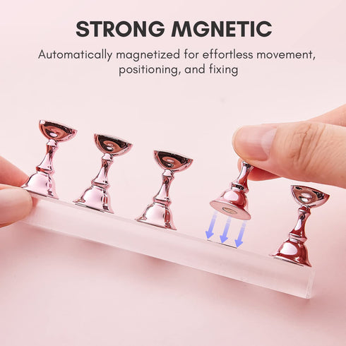 Makartt Nail Stand for Nail Art Display - Practice Holder for Painting Nails with 1M Double-sided Tape