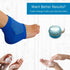 NatraCure Vented Gel Heel Sleeves, Royal Blue, 3 Pairs, Regular Size (608-M-RB CAT3PK)