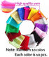 LYSXP 100pcs Random 10 Colors 3.5x4.7 Inch Mesh Organza Gift Bags with Drawstring for Jewelry Favor Pouches