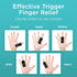 Vive Trigger Finger Splint Support Brace for Straightening Curved, Bent, Locked Hands - Tendon Release & Pain Relief