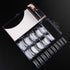 Nail Extension Form Tips, Clear 100pcs Poly Gel Acrylic Nails Mold, Dual Forms System for DIY Polish Manicure
