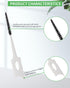 200 PCS Soft Dental Floss Picks with Case, Disposable Tooth Flossing Brush for Cleaning Teeth, Black Color