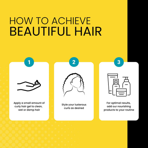 The Hair Diagram - Ashley Marie Curly Coils Styling Gel with Wheat Protein & Argan Oil, 12oz