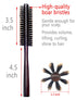 PERFEHAIR Small Round Hair Brush - Mini Round Boar Bristle Beard Brush for Thin or Short Hair
