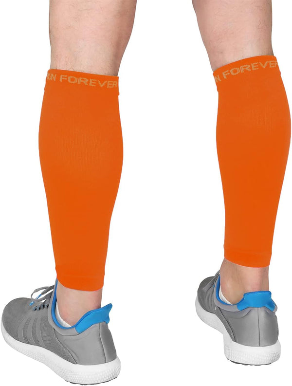 Calf Compression Sleeves - Footless Compression Socks for Runners, Shin Splints, Varicose Vein & Calf Pain Relief for