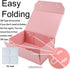 Upgrade 1PCS Pink Gift Box 9.5x7x4 Inches, Sturdy Foldable Magnetic Closure Storage Box for Gift Packaging