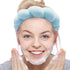 Spa Headband for Women, Cute Terry Towel Head Band for Skincare, Makeup Removal, Sponge Spa Headband, Blue