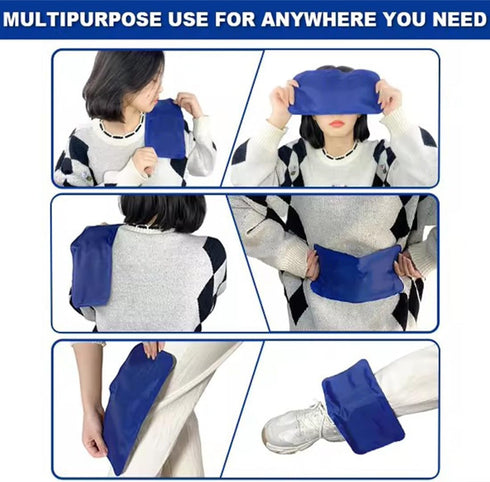 Reusable Gel Ice Pack for Sleeping, Injuries, Chill Pillow Cooling Pad for Headaches, Migraines, Perfect for Children,