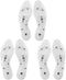 Oumers 3 Pairs Acupressure Magnetic Massage Insoles - Transparent Foot Therapy Reflexology Shoe Insoles (US M:8-11