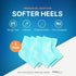 NatraCure Vented Moisturizing Gel Heel Sleeves - 2 Pairs for Cracked Heels, Size Regular