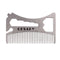 Resafy Pocket Comb for Men, Thickening Stainless Steel Razor Comb, Beard Wallet Comb with Bottle Opener & Screwdriver
