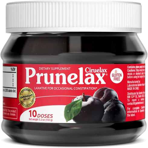 Prunelax Ciruelax Regular Strength Laxative Jam - Gluten-Free Natural Laxative for Occasional Constipation