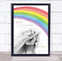 The Card Zoo Birth Details Nursery Christening New Baby Rainbow Baby Keepsake Gift Print