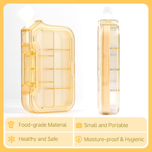 ljhaowu New Weekly Pill Organizer, Moisture-Proof Storage Case, Daily Travel Pill Storage Container, Travel Pill Box