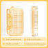 ljhaowu New Weekly Pill Organizer, Moisture-Proof Storage Case, Daily Travel Pill Storage Container, Travel Pill Box