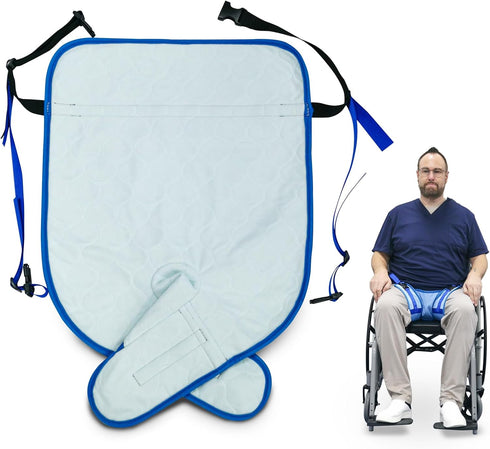 Wheelchair Seat Belt Highly Absorbent Incontinence Pad for Patients Cares,Safety Pelvic Holder