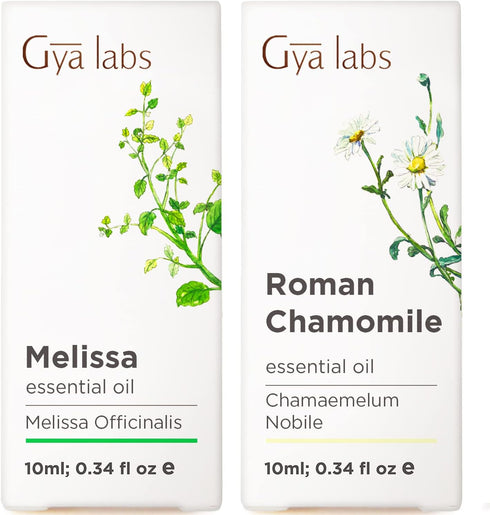 Melissa Essential Oil for Diffuser & Roman Chamomile Essential Oil for Diffuser