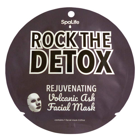 SpaLife Rock the Detox Rejuvenating Volcanic Ash Facial Mask 10 count