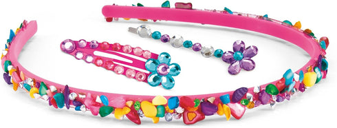 Sparkling Headband and Barrettes Shimmer 'N Sparkle - Make Your Own Beaded Hair Accessories for Kids Birthday Present
