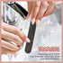 MEFA 10 Pack Nail File & Buffer, Professional Double Sided 100/180 Grit Reusable Nail Files, Black Manicure Pedicure