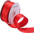 1-1/2" Wide Double Faced Red Polyester Satin Ribbon for Crafts, Gift Wrapping, Bow Making, Party Decoration (25 Yards)