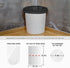 1.2 Gallon Strong Trash Bags, 80 Counts, Garbage Bags for Bathroom Bin Liners, Small Plastic Bags for Home