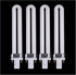 XICHEN 4 PCS/Set Light Bulbs Replacement, 9W UV 365nm Lamp Bulb Tube for Nail Art Dryer