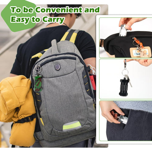 Shintop 3PCS Waterproof Aluminum Keychain Container Pill Holder (Black+Silver+Camouflage)