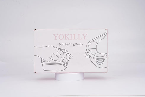 Nail Soaking Bowl Set - 2PCS Gel Polish Dip Powder Remover with Triangle Cuticle Peeler & Stainless Steel Pusher