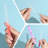 KADS 3 Pack Glass Nail File, Crystal Fingernail Files with Case for Natural Nail Care, Unique Gifts