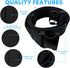 Gait Belt with Plastic Buckle by LiftAid - Transfer and Walking Aid with Belt Loop Holder, 60"L x 2"W (Black)