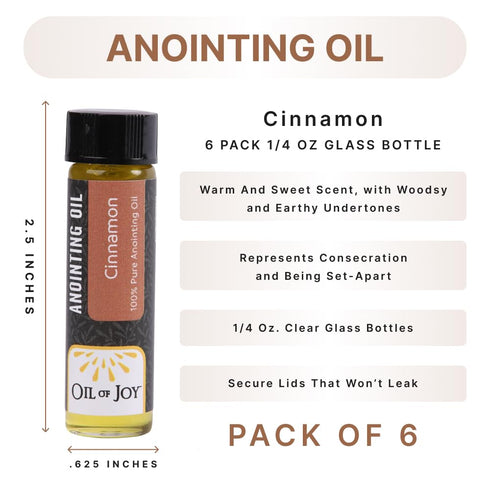 Swanson Christian Products 1/4 OZ PK6 ANOINTING Oil Cinnamon
