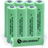 GEILIENERGY NICD AA 800mAh Rechargeable Battery for Solar Light, Garden Lights, Pack of 8