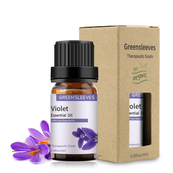 GREENSLEEVES Violet Essential Oil Set, 100% Pure Aromatherapy Oils for Diffuser, 10ml
