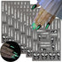 6 Sheets Halloween Nail Art Stickers, Luminous 3D Self Adhesive Glow in The Dark Designs for Halloween Nail Decorations