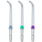 3 Pcs Replacement Heads for Waterpik Water Flossers, Tips for Other Brand Oral Irrigators (Blue Purple Green)