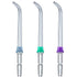 3 Pcs Replacement Heads for Waterpik Water Flossers, Tips for Other Brand Oral Irrigators (Blue Purple Green)