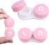 Contact Lens Case Portable Travel Box with Mirror, Tweezers, Remover Tool & Solution Bottle