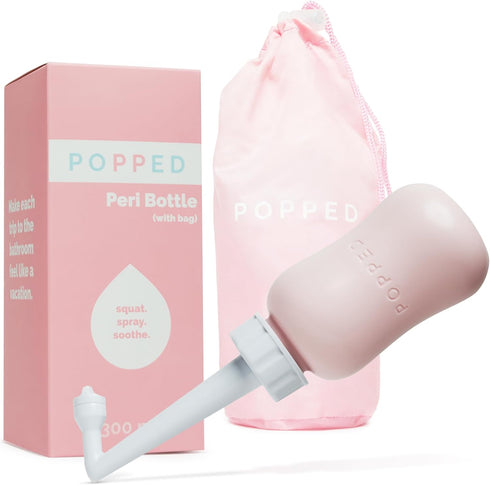 Portable Peri Bottle for Postpartum Care - Spray Bottle for Pain Relief after Birth (Pink, 10 oz)