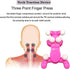 Xemz Cervical Neck Traction Massage Device, Silicone Massage Ball Trigger Point Therapy Tension Headache Relaxer Back