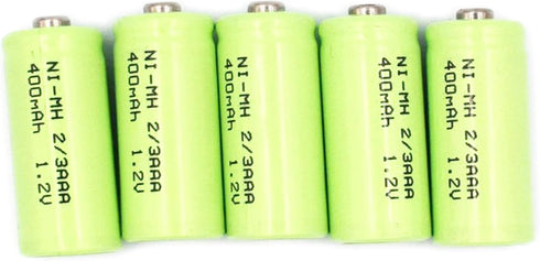 1.2V 2/3 AAA 400mAh NiMH Rechargeable Batteries with Button Top for DIY LED Solar Light, 12 Packs