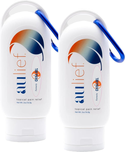 Aulief Topical Pain Relief Cream by China-Gel for Neck, Knee, Back Pain, FSA HSA Approved, 2 oz