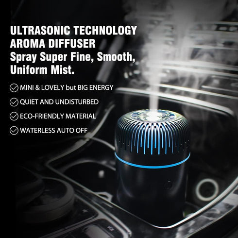 Unee Car Diffusers – 100ml USB Mini Aromatherapy & Humidifier for Essential Oils, Portable Auto & Home Use